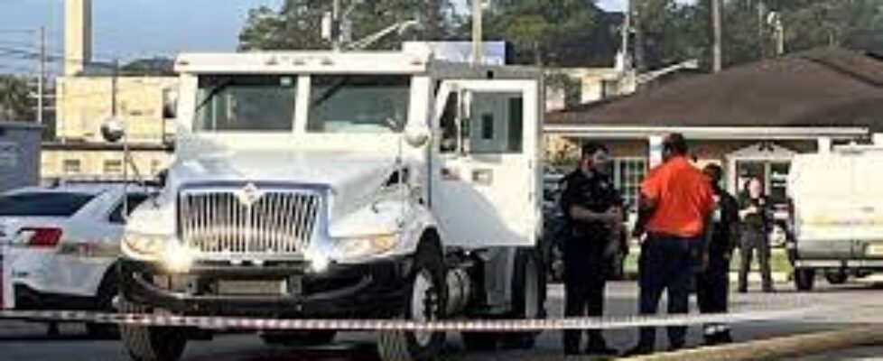 Armored truck security robbed in Jacksonville Florida